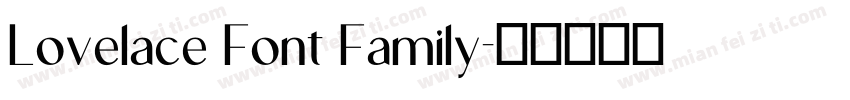 Lovelace Font Family字体转换